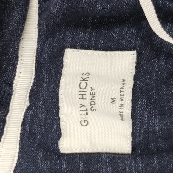 Gilly Hicks Sydney Hooded Top Crop Top Size Medium blue drawstring Gilly Hicks - Picture 11 of 11